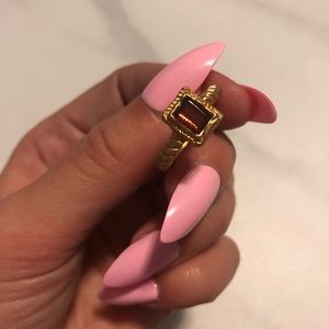 3/$25 gold ring with red stone